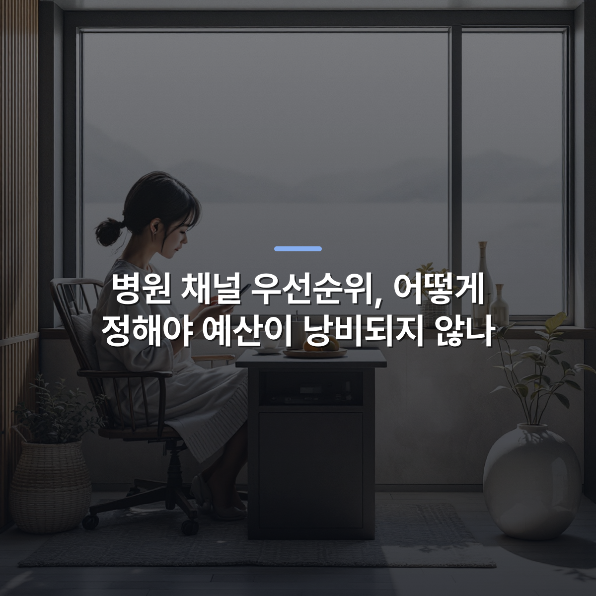 병원 채널 우선순위, 어떻게 정해야 예산이 낭비되지 않나